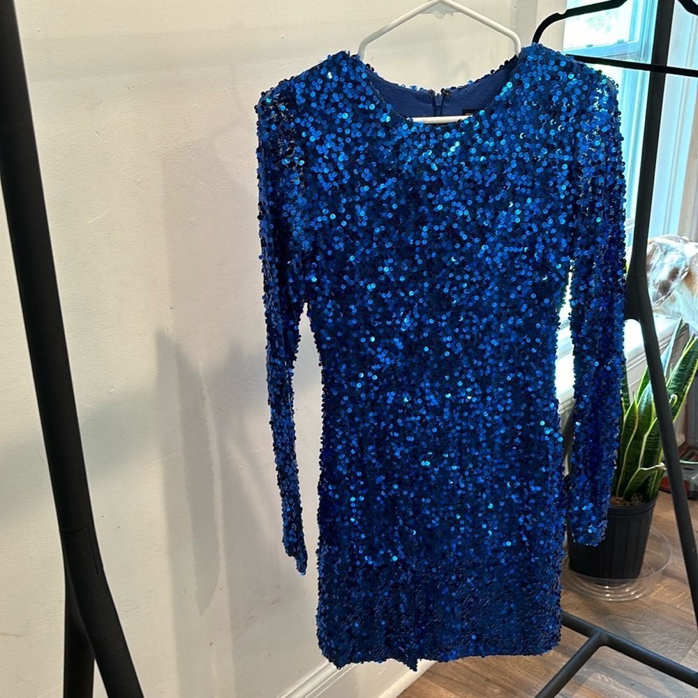 French Connection Sequin Evening Cocktail Dress